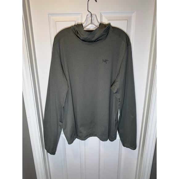 Arcteryx Pullover Remige Hoody Hoodie Mens XL Outdoor Base Layer Gray Active - Picture 1 of 6